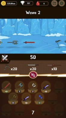 Оружейная война : Idle Merge Weapon [ВЗЛОМ на монеты] 1.0.4 скриншот 8